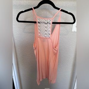 Razorback tank with crochet back size xsmall
